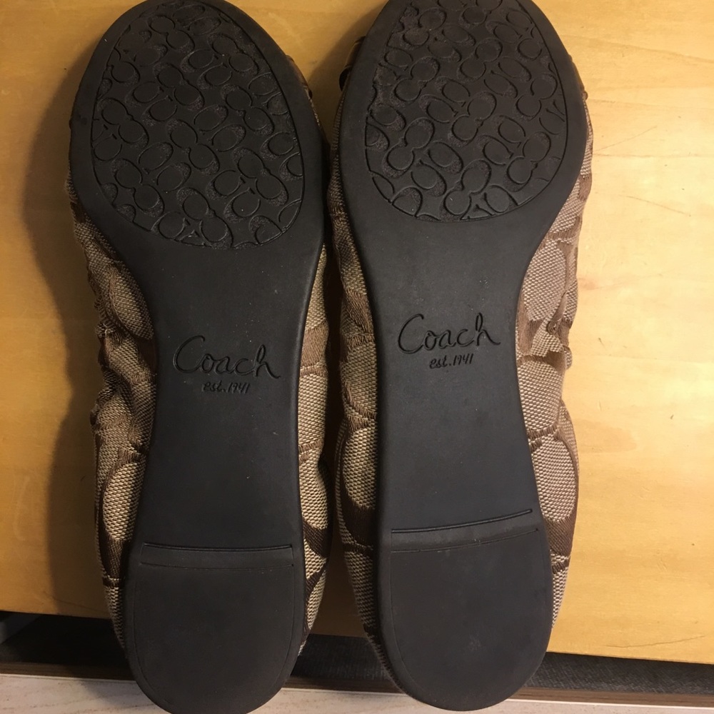 Coach tan flats - Picture 4 of 4